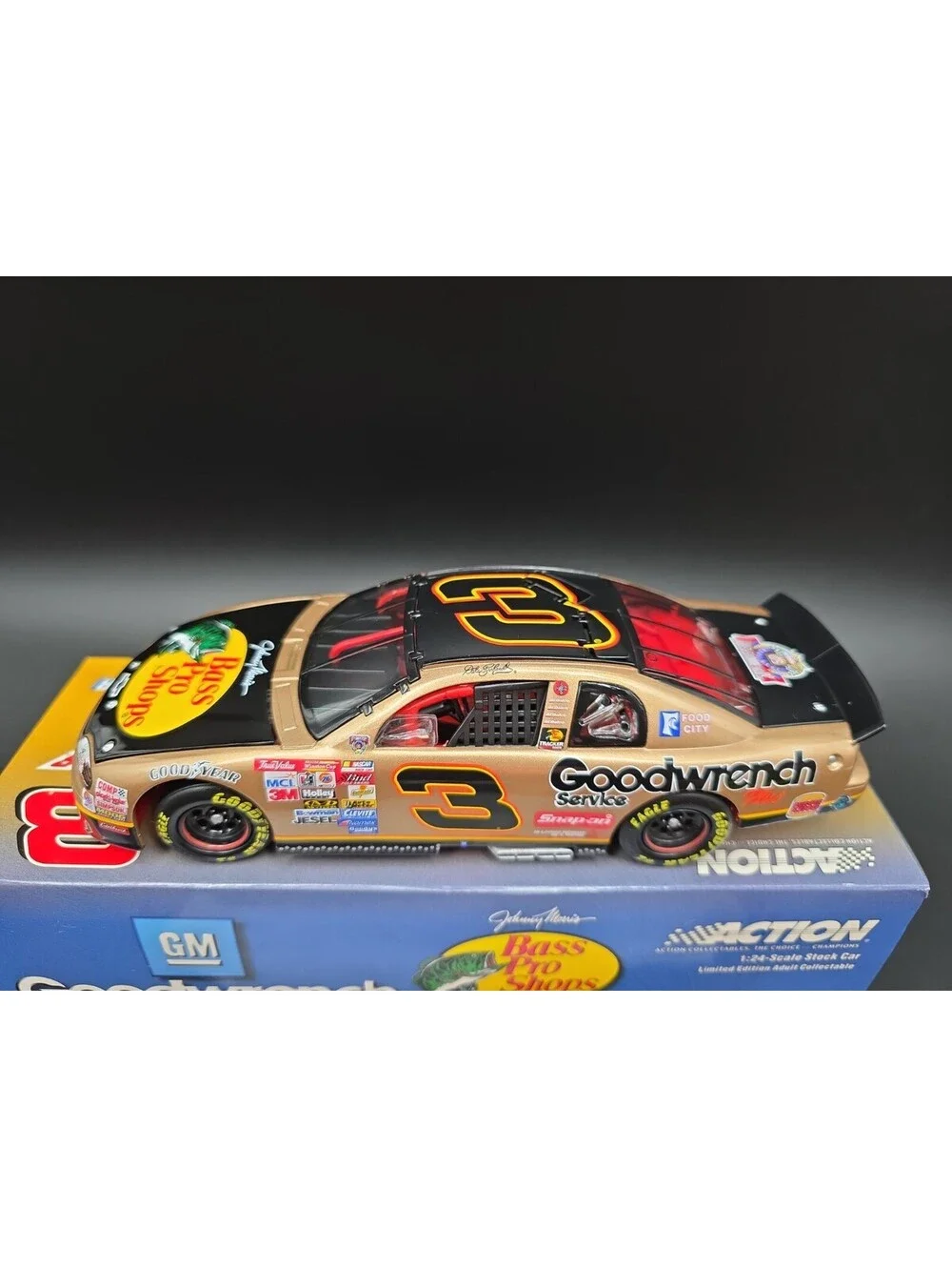 1998 Dale Earnhardt #3 Bass Pro Shops 2003 1/24 Action Nascar Diecast Bank